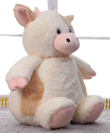 Benny & Bunny Cow Plum Series Soft Toy Cream - Height 33 cm