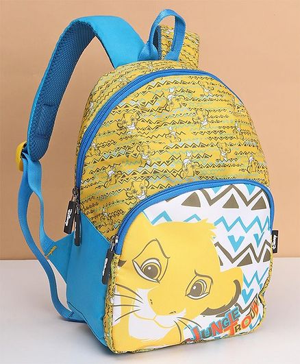 Disney Lion King Kids Bag Yellow Blue - 12 Inches