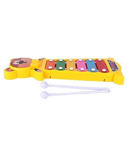 Ratnas Happy Little Bear Xylophone - Yellow