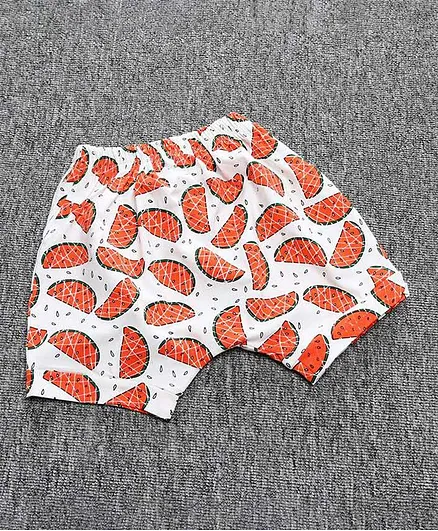 Little Palz Candy Print Shorts - Orange