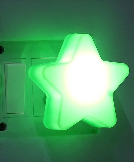 LED Night Lamp Star Shape -Green