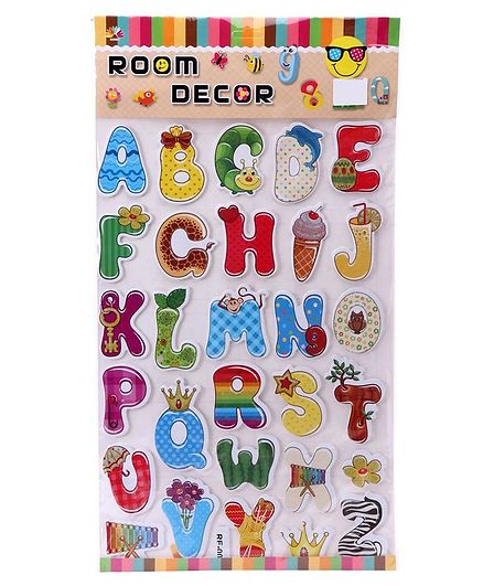 Alphabet Wall Sticker - Multicolor