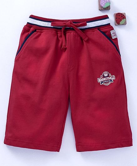 Olio Kids Bermuda Shorts - Dark Red