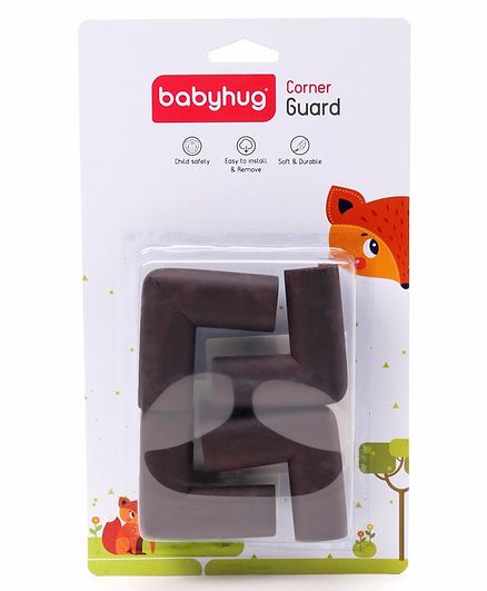 Babyhug Corner Edge Protector Pack Of 4 - Brown