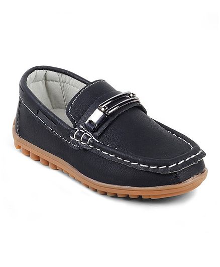Kittens Shoes Buckle Detailed Loafers - Black