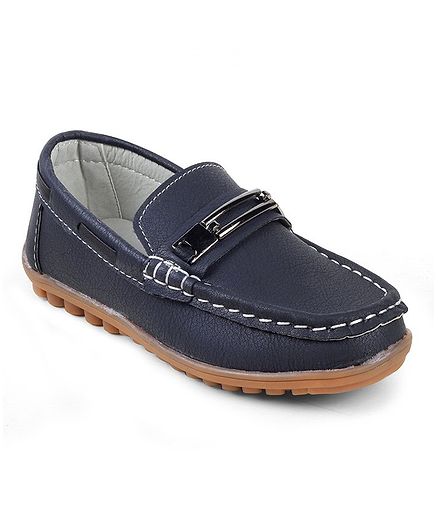 Kittens Shoes Buckle Detailed Loafers - Blue