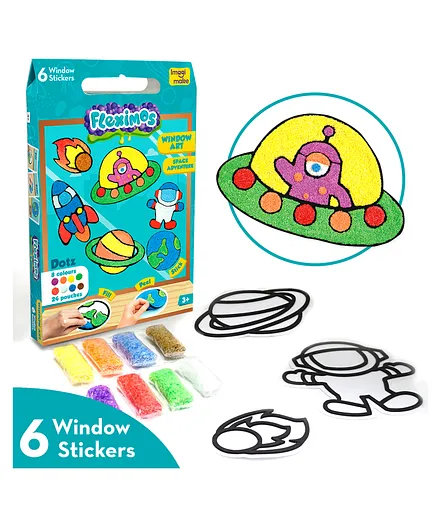 Imagi Make Window Space Adventure Sticker - Multicolour