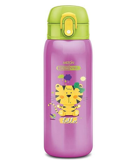 Milton Jolly 475 Thermosteel Sipper Water Bottle Purple - 390 ml