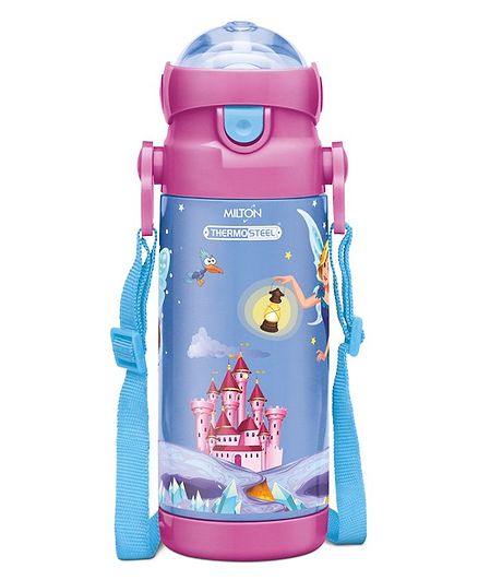 Milton Kidzy 450 Thermosteel Water Sipper Bottle Blue - 350 ml