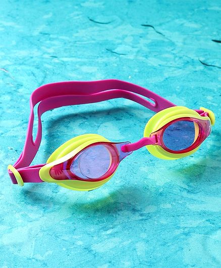 Speedo Unisex Swimming Goggles - Pink Yellow