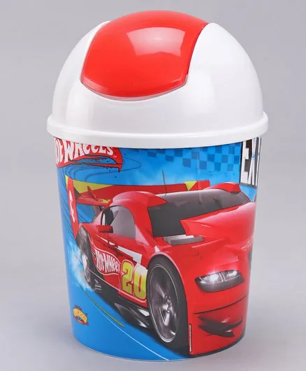 Hot Wheels Swing Bin Shape Pop Corn Holder - Red Blue