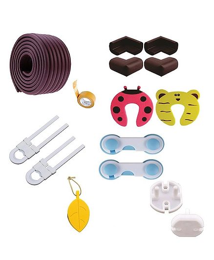 Syga Child Proofing Set of 14 - Brown Yellow