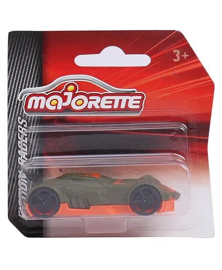Majorette Friction Razers Free Wheel Car Toy - Green Orange