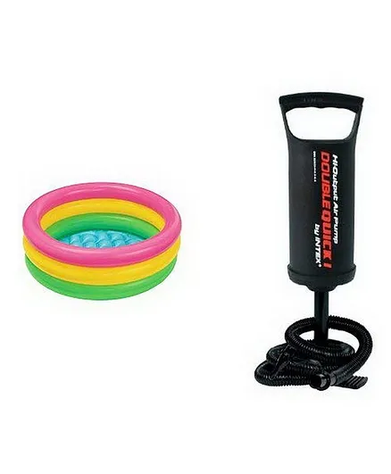Intex Swimming Pool 2 Feet With Hand Pump - Multi Colour