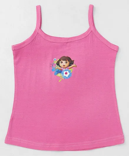 Red Rose Singlet Slips Dora Print - Pink
