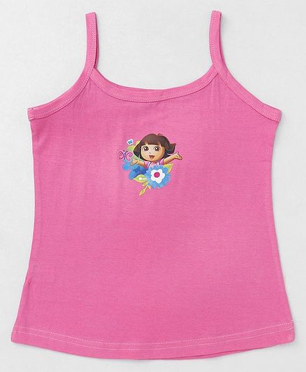 Red Rose Singlet Slips Dora Print - Pink