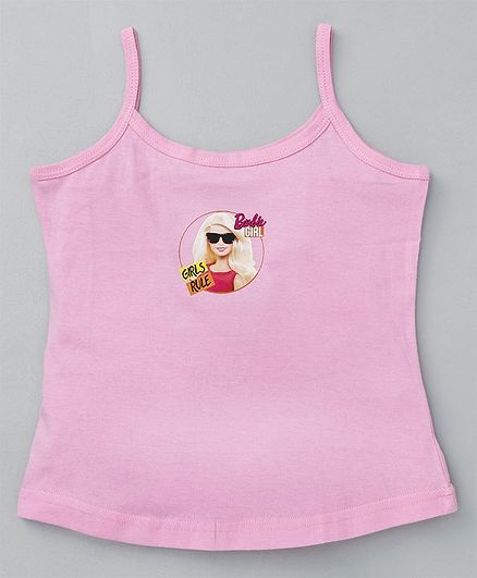 Red Rose Singlet Slips Girl's Rule Print - Pink