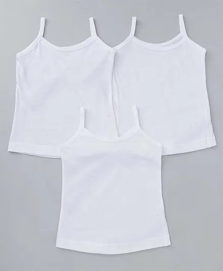 Red Rose Singlet Slips Pack of 3 - White
