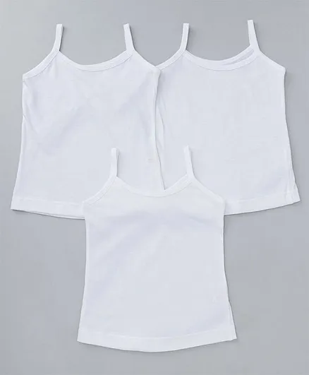 Red Rose Singlet Slips Pack of 3 - White