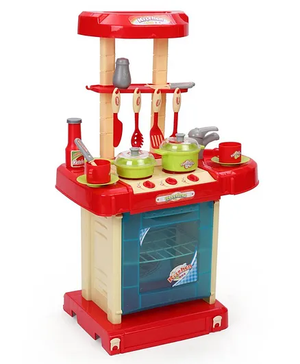 Battery Operated Kitchen Table Set - Red