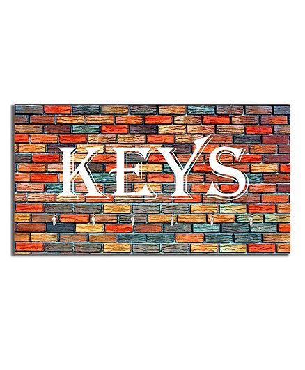 Studio Shubham Wooden Key Holder - Multicolour