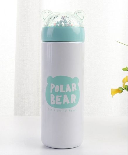 Kidofash Bottle Polar Bear Printed Water Bottle - White