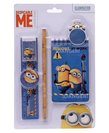 Minions Stationery Set Multicolour - Set Of 5 Pieces