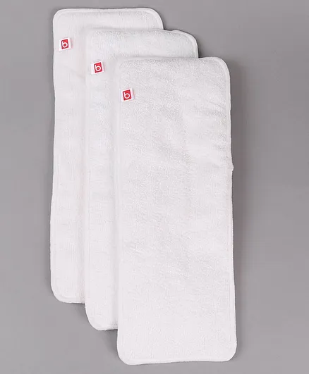 Babyhug Reusable Diaper Insert Pack of 3 - White
