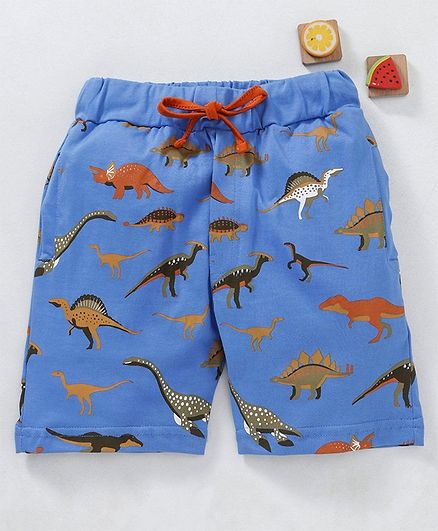 Olio Kids Shorts Dino Print - Blue