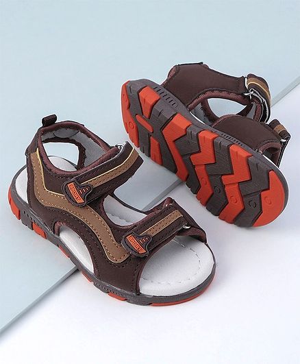 Cute walk by Babyhug Sandals - Brown Orange