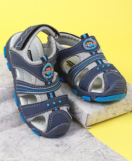Cutewalk By Babyhug Closed Toe Sandals - Navy Blue