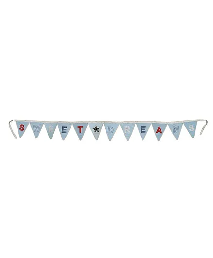 Abracadabra Decorative Sweet Dreams Bunting Banner - Blue