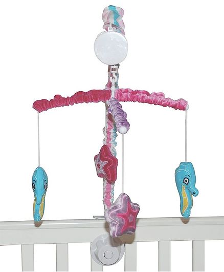 Abracadabra Musical Cot Mobile Mermaid - Pink