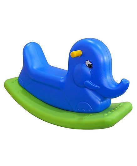 EHomeKart Elephant Shaped Rocker - Blue Green