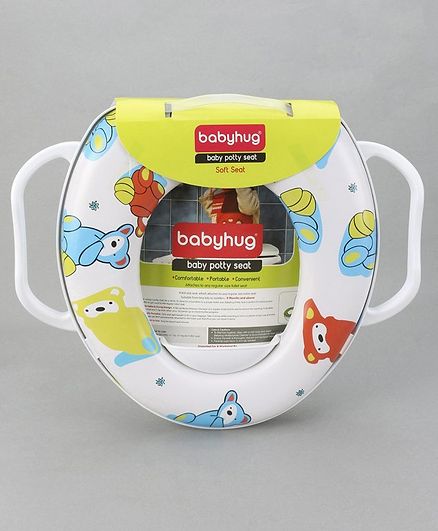 Babyhug Baby Potty Seat - White and Blue