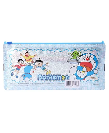 Doraemon Sparkle Pencil Pouch - Blue