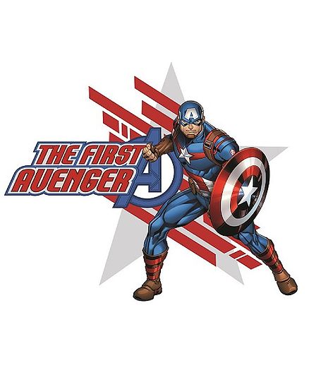Asian Paints Captain America Wall Sticker XL - Multicolor