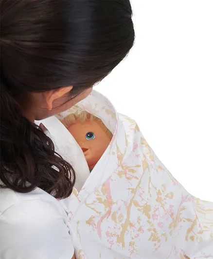 Mi Dulce An'ya Organic Cotton Nursing Cover - White