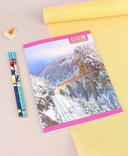 Camlin Four Line Notebook Blue - 68 Pages