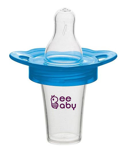 Beebaby Medicine Dispenser With Soft Silicone Nipple - Blue
