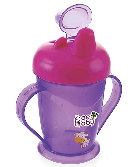 Beebaby Twin Handle Spout Sipper Cup Violet & Pink - 180 ml