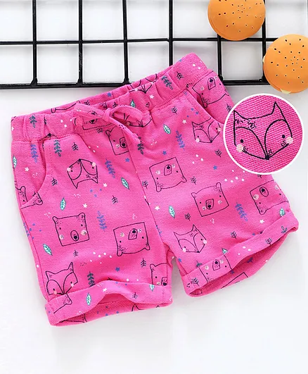 Yiyi Garden Shorts Animal Print - Pink