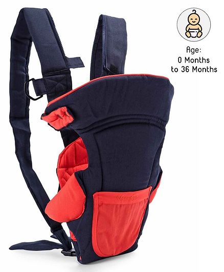Soft Baby Carrier - Orange Navy