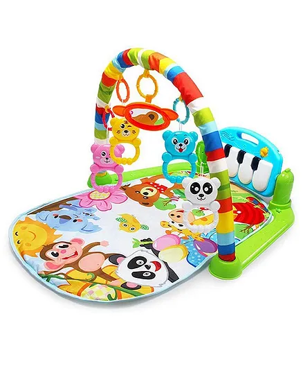Syga Baby Play Gym Kick & Play Piano With Lights And Music - Multicolor