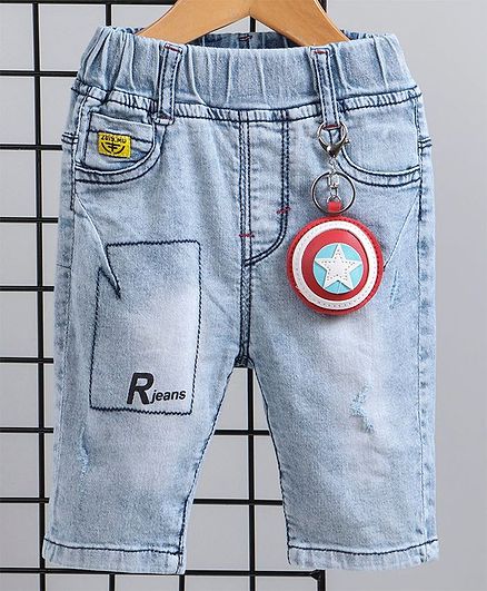 Kookie Kids Elasticated Waist Capri - Light Blue
