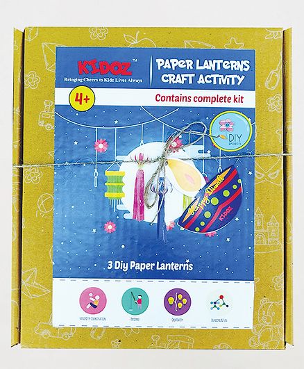 Kidoz Paper Lanterns Craft activity For Diwali - Multicolor