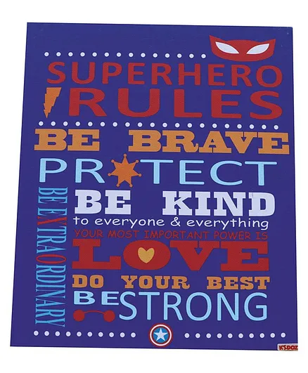 Kidoz Superhero Canvas - Blue