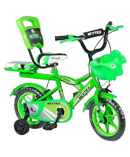 Speed Bird Double Seat Bicycle Green - 12 inches