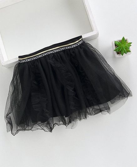 Meng Wa Netted Skirt - Black