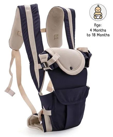 Baby Carrier With Head Support - Navy Blue